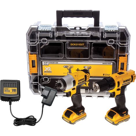 DeWalt DCK211D2T XR Twin Pack 12V 2 x 2.0Ah Li-ion DEWDCK211D2T