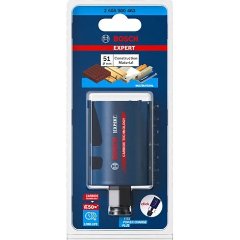 Scie trépan Bosch Expert Construction bleu 51 mm