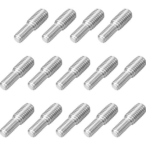14pcs Boulon à Tige Filetée Double Extrémité M4x10mm à M5x10mm (1/5)