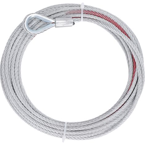 5,5 mm Edelstahl-Windenseil, 10 m lang, Tragfähigkeit 4500 lbs (ca. 2041 kg) zum Abschleppen