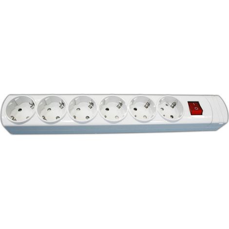 Mehrfachsteckdose mit 6 Steckdosen 16A/250V Schnurlosschalter Mit Kindersicherung. 36.143/SC Elektro DH.  8430552128495