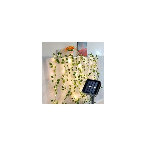 Guirlande solaire d'extérieur, guirlande solaire de lierre artificiel, ZQKLA (1/5)