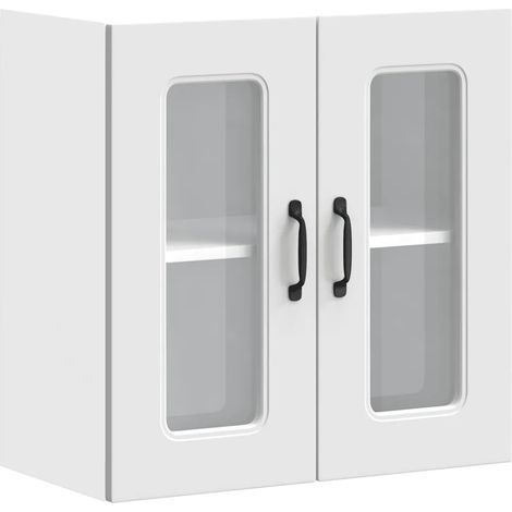 Armario de pared de cocina práctico moderno 60 x 31 x 60 cm para almacenamiento optimizado de madera blanca 020050042 (1/5)