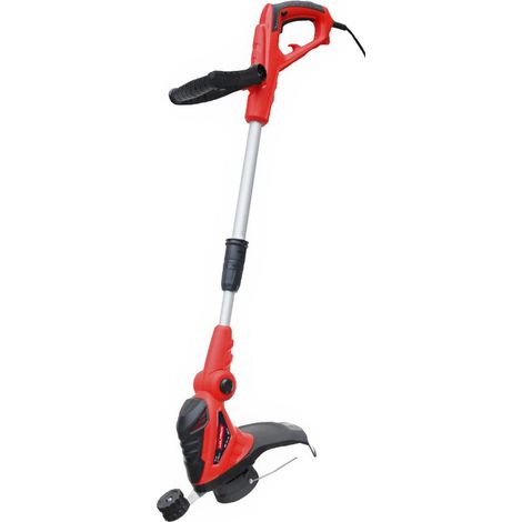 Elektrischer Trimmer mit Teleskopstange (550 W, 10.000 U/min), Schnittdurchmesser 30 cm (inkl. 6-Meter-Rolle Nylonfaden mit 1,6