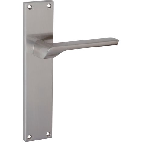 Manilla puerta zamak níquel satinado placa rectangular modelo 559 (1/5)