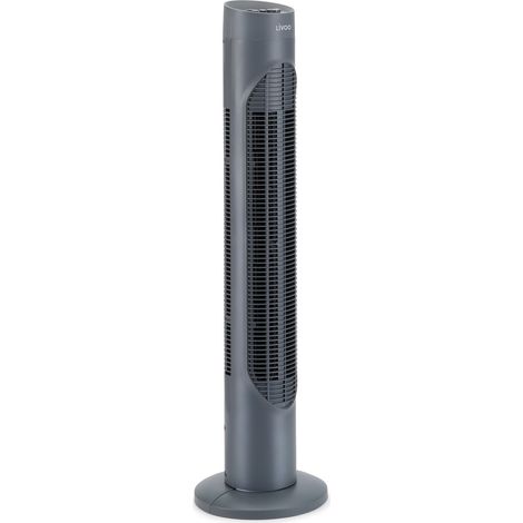 Ventilatore a torre a 3 velocità da 50 W, grigio - DOM509G - Livoo