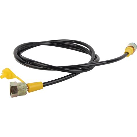 Tuyau de test hydraulique 1,5m M16x2-1/4BSP, raccord de contrôle pression 630Bar DN2, flexible haute pression 4FT, pour vérification circuit hydraulique. (1/5)