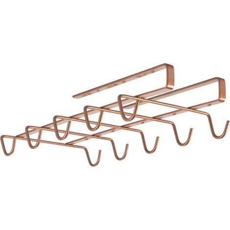 Metaltex My-Mug Copper - Porta Tazze Sottoripiano - (363628), Rame, 14x28x6 (1/4)