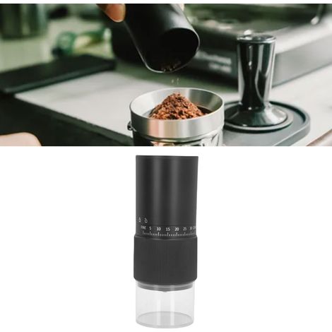 Tragbare elektrische Kaffeemühle, USB-aufladbar, mit 25-g-Keramik-Kegelmahlwerk, 1–40 Mahlgradeinstellungen, für Zuhause, Reisen und Büro (1/5)