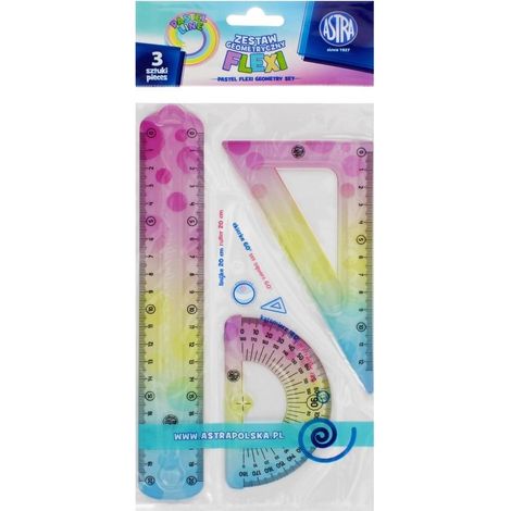 Geometrisches Pastell-Set Flexi 3-teilig astra