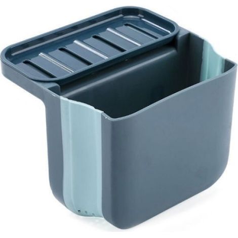 Panier de vidange télescopique - Évier de cuisine - Ventouse - Bleu (1/5)