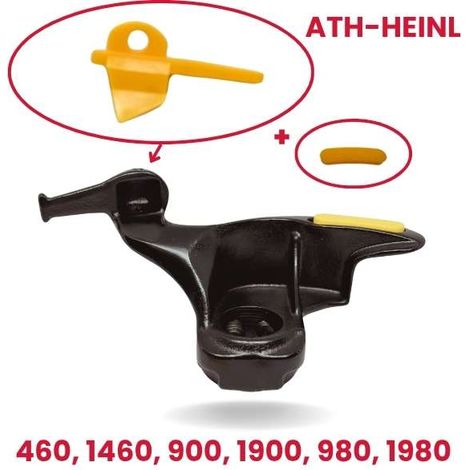 Ricambio ATH-Heinl: piedino di montaggio nero con copertura per smontagomme ATH 460, 1460, 900, 1900, 980, 1980 (1/5)