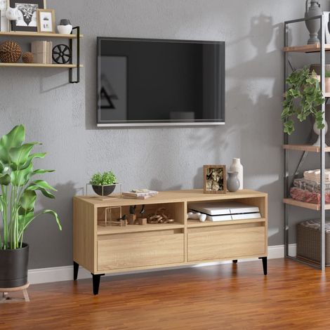 TV-Schrank Sonoma-Eiche 100x34,5x44,5 cm Holzwerkstoff