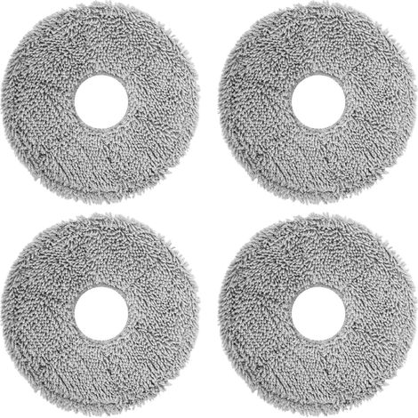 Paquete de 4 paños de limpieza de repuesto para el robot iRobot Roomba Plus 405 Combo/505 Combo, y para los robots aspiradores Dreame X40 Ultra Complete/L10s Pro Ultra Heat/X40 Master/L40 Ultra/L10s U (1/5)