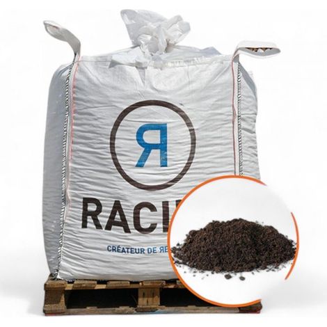 Racine – Terreau substrat pour regarnissage gazon sportif – Big bag 500 l – Rétention d'eau optimale – Engrais pour croissance rapide