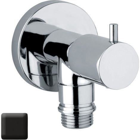 Robinet d’arrêt avec tête à disques en céramique ½’’M noir mat - BOSSINI E57500073 (1/2)