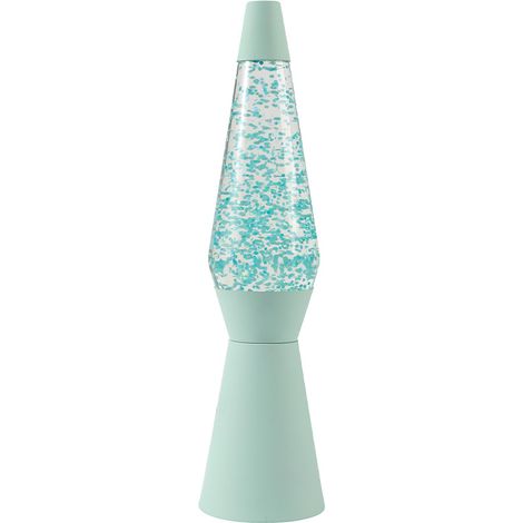 iTotal - Spaceship Glitter Lamp - Pastel Green - 11x11x40 cm