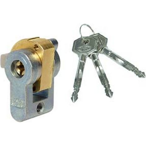 1PZ CILINDRO A INFILARE SAGOMATO CON CHIAVE A CROCE 4052 - mm.20 (4052)