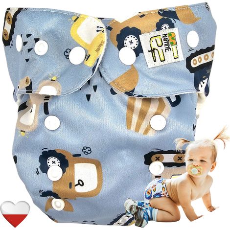 Pañales reutilizables de bolsillo Coolmax Excavator NappiMe
