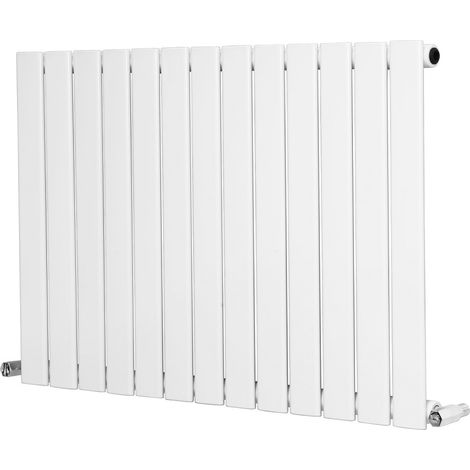 Warmehaus White Radiator Flat Panel Horizontal Single 600x884mm