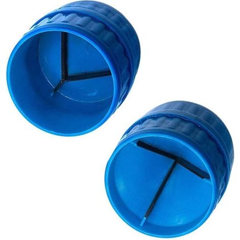 Alésoir de Tuyau Universel Ébavureur Pour Tuyaux Intérieur et Extérieur Ébavureur Multicouche Pour Tubes AvecLames en Acier,BCT-208 Bleu (1/5)