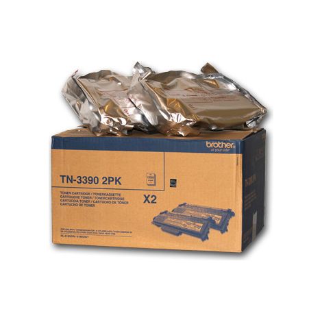 Brother TN-3390TWIN Cartouche de toner 2 pièce(s) Original Noir