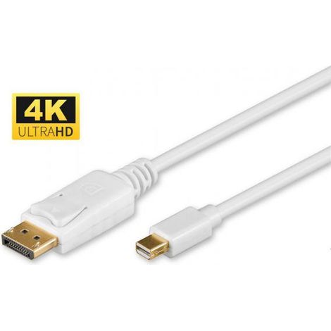 MicroConnect Spagna DP-MMG-180M - Cavo con due connettori, colore bianco