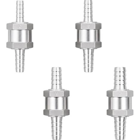 4 Pièces Clapet Anti Retour Gasoil 6/8/10/12 mm Clapet Anti Retour Essence Clapet Anti-Retour pour Essence, Diesel, Eau, Auto Carburateur Systèmes (1/5)