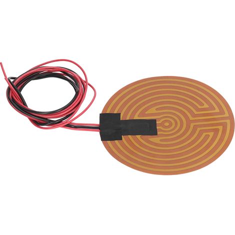 Film chauffant circulaire en polyimide 120W pour imprimante 3D, flexible, 12V, accessoires chauffage lit (1/5)