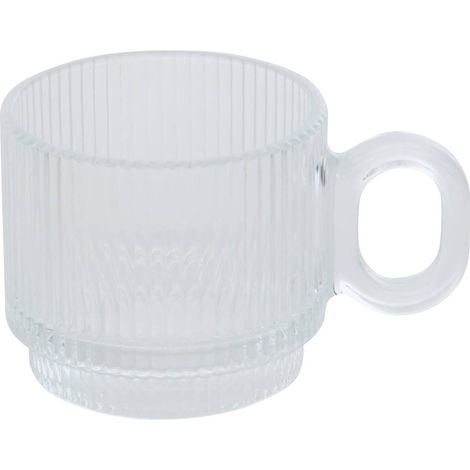 Tasse Lorene transparent L8,6xp5,3xH6,1cm - Atmosphera créateur d'intérieur