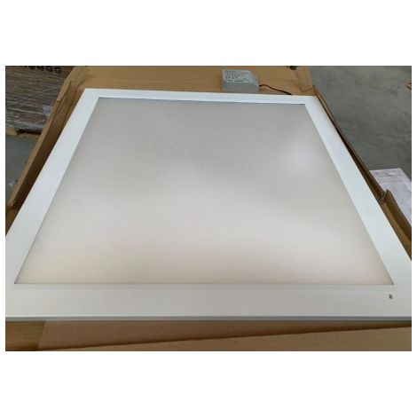 Plafonnier encastré LED 34W dalle 625x625mm 3000K 3200lm avec driver 230V bord blanc PC microprismatique IK06 IP40 RAPSODY V2