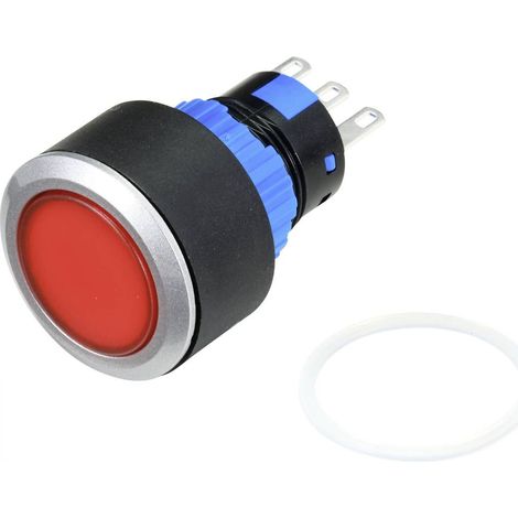 TRU COMPONENTS TC-9219064 Bouton-poussoir 250 V/AC 3 A 1 x Off/(On) à rappel (Ø) 25 mm IP40 1 pc(s) (1/3)