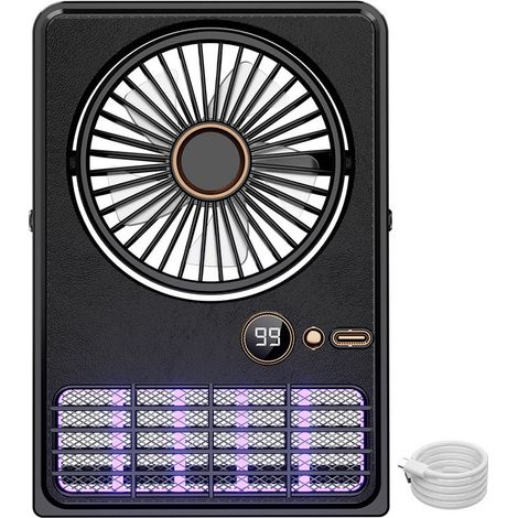 Ventilateur anti-moustiques portable pour le camping et la maison, lampe anti-moustiques murale, petit ventilateur double fonction pour dortoir étudiant et bureau (1/5)