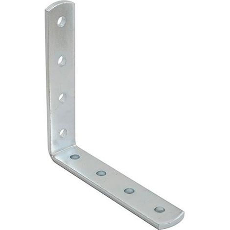PIASTRA PIEGATA PESANTE 150X150MM L 20MM SP.4MM ZINCATO BIANCO