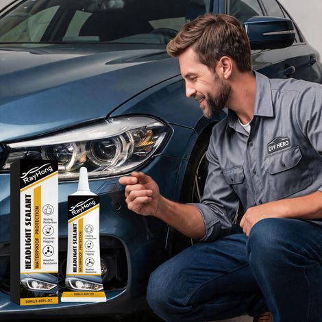 Dichtmittel für Autoscheinwerfer, Reparatur von Lecks an Scheinwerfern und Rückleuchten, feuchtigkeits-, wasser- und staubdicht – 50 ml -- DE (1/5)
