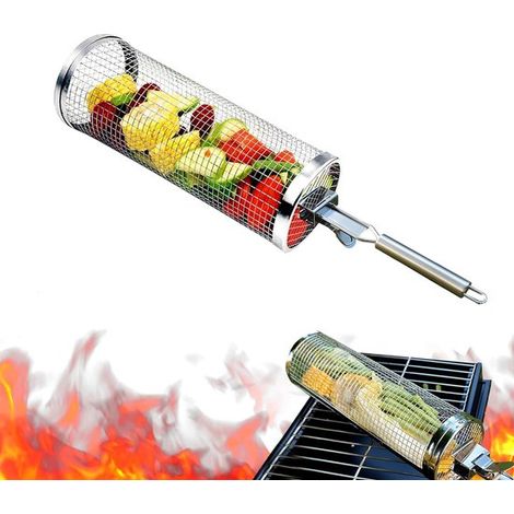 Barbecue roulant, indéformable, grande capacité, résistant à la chaleur, fermeture à boucle, poignée ergonomique, verrouillage par rotation, idéal pour le camping et les activités de plein air. (1/5)