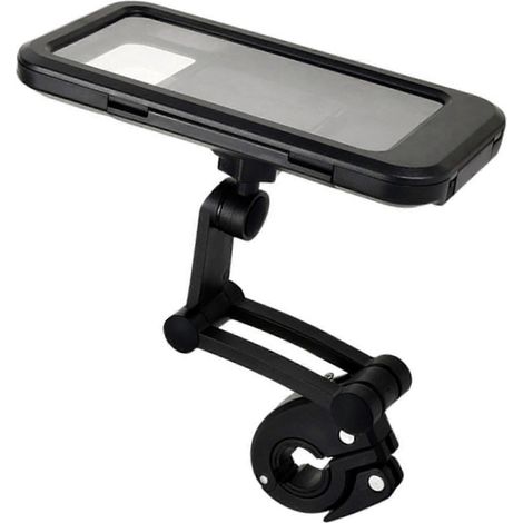 Support de téléphone étanche pour vélo, réglable à 360°, en ABS, PVC et nylon, pour guidons de 22 à 28 mm de diamètre.