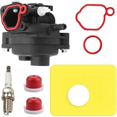 Carburateur de tondeuse à gazon 799583 pour moteurs Briggs & Stratton 300E 450E 500E OVH 125cc 140cc 08P502 09P602 Series Remplace 591160 595656 591979 593261 (1/5)