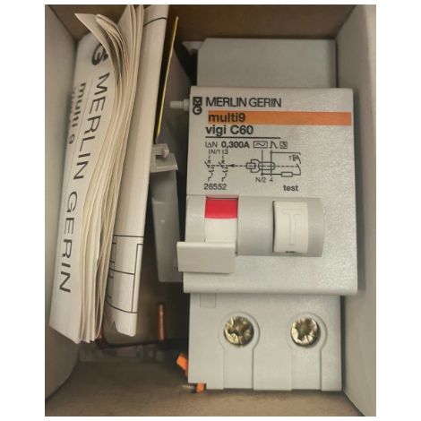 Merlin Gerin 26552 BA Bloque diferencial múltiple 9 Vigi C60 26552 2p 63 300 mA