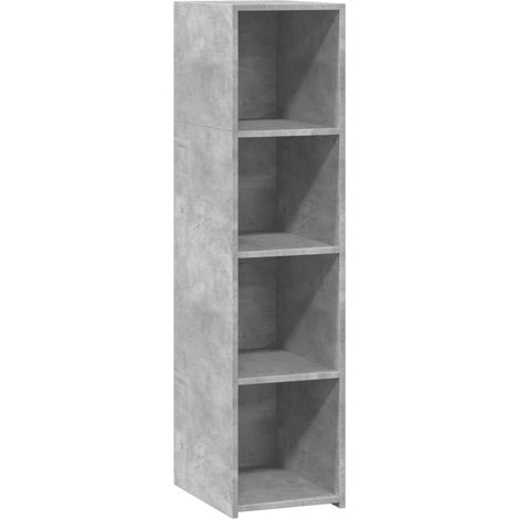 Credenza buffet cassettiera mobile contenitore organizer cucina soggiorno soggiorno 30 x 41 x 124 cm derivati del legno grigio 020031861
