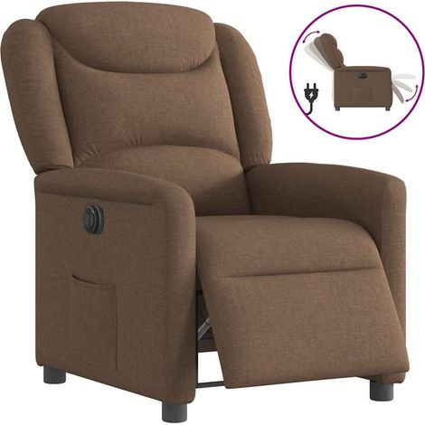 Relaxsessel Elektrisch Braun Stoff