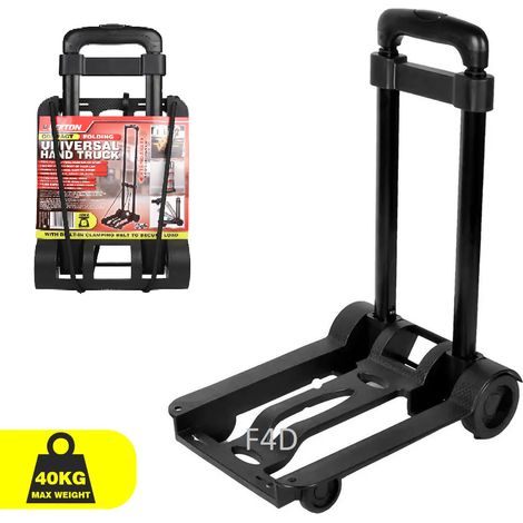DEKTON FOLDING SACK TRUCK 40KG PALLET LUGGAGE FOLDABLE SHOPPING TROLLEY CART