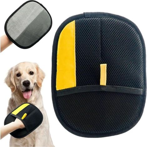 Nouveaux gants pour enlever les poils d'animaux, gants antistatiques réutilisables double face (1/5)