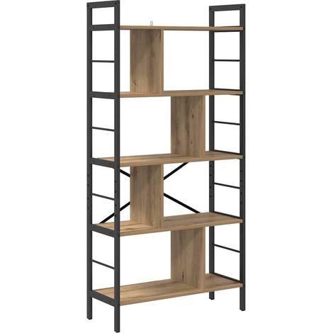 Estante de libros Roble artesanal 75 x 30 x 156 cm vidaXL