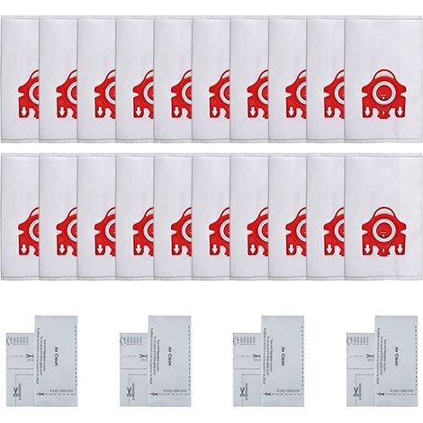 Sac A Poussiere - FJM 3D - Compatible Avec Aspirateur Traneau Miele S200 S300 S600 S4 S6 Compact C1 C2 - Lot De 20 (1/5)