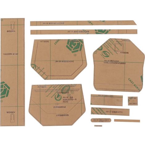 Handtaschen-Schablone, transparentes Acryl, präzise Positionierung, Ledermuster für DIY-Bastelarbeiten (1/5)