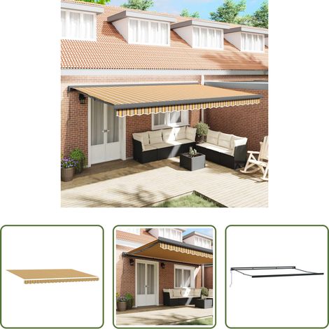 Schatten -  Markise Mehrfarbig 500 x 300 x 165 cm Polyester und Aluminium (1/5)