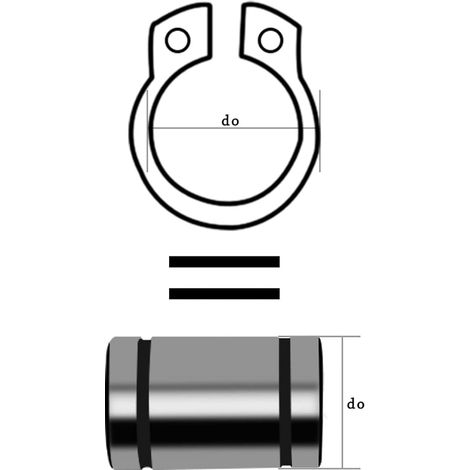 E-Clips Retenue Anneau Retenue Anneau Retenue Anneaux Circlips Boîte de rangement Tailles de l'assortiment de jusqu'à mm Acier enduit noir noir noir