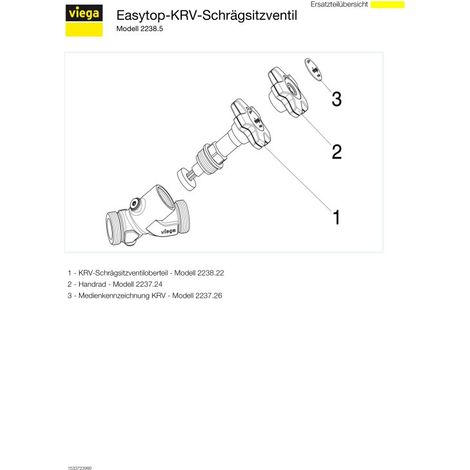 VIEGA 757212 Robinet KRV avec tête SC Easytop