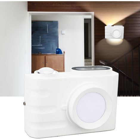Applique murale LED en forme d'appareil photo unique, étanche, pour couloirs et escaliers, éclairage blanc chaud pour intérieur et extérieur, 85-265 V. (1/5)